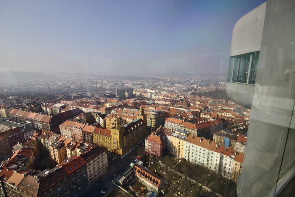 Ugly Buildings - Architecture We Love to Hate- View from the observation deck of Žižkov Television Tower 2014-03-09-1024x682