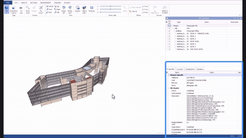 V25.2 BricsCAD BIM - IFC4 Certified software - GIF V25.2 BricsCAD BIM - IFC4 Certified software - GIF