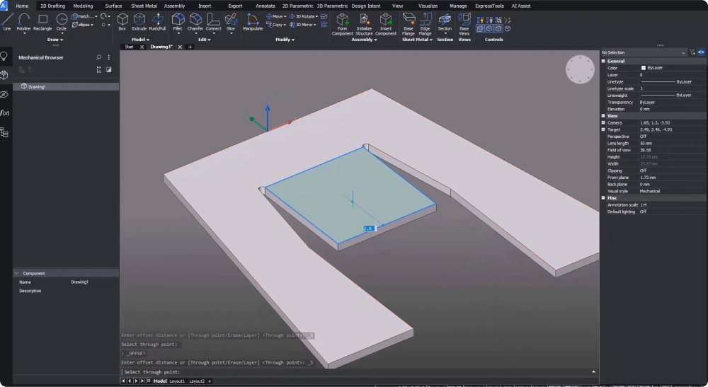 Modelowanie bezpośrednie BricsCAD