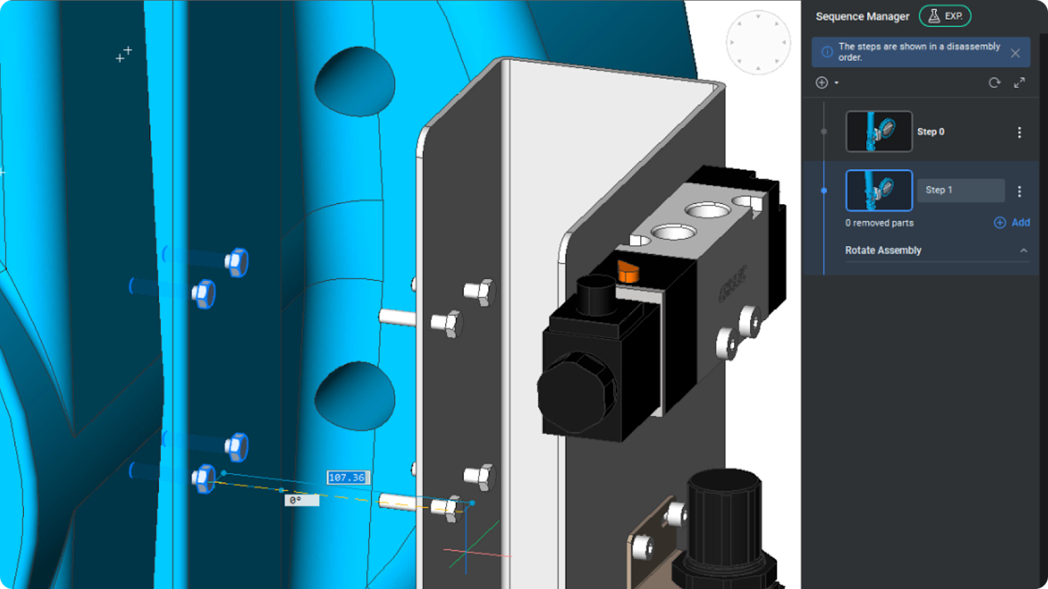 BricsCAD V25 BMSEQUENCE panel