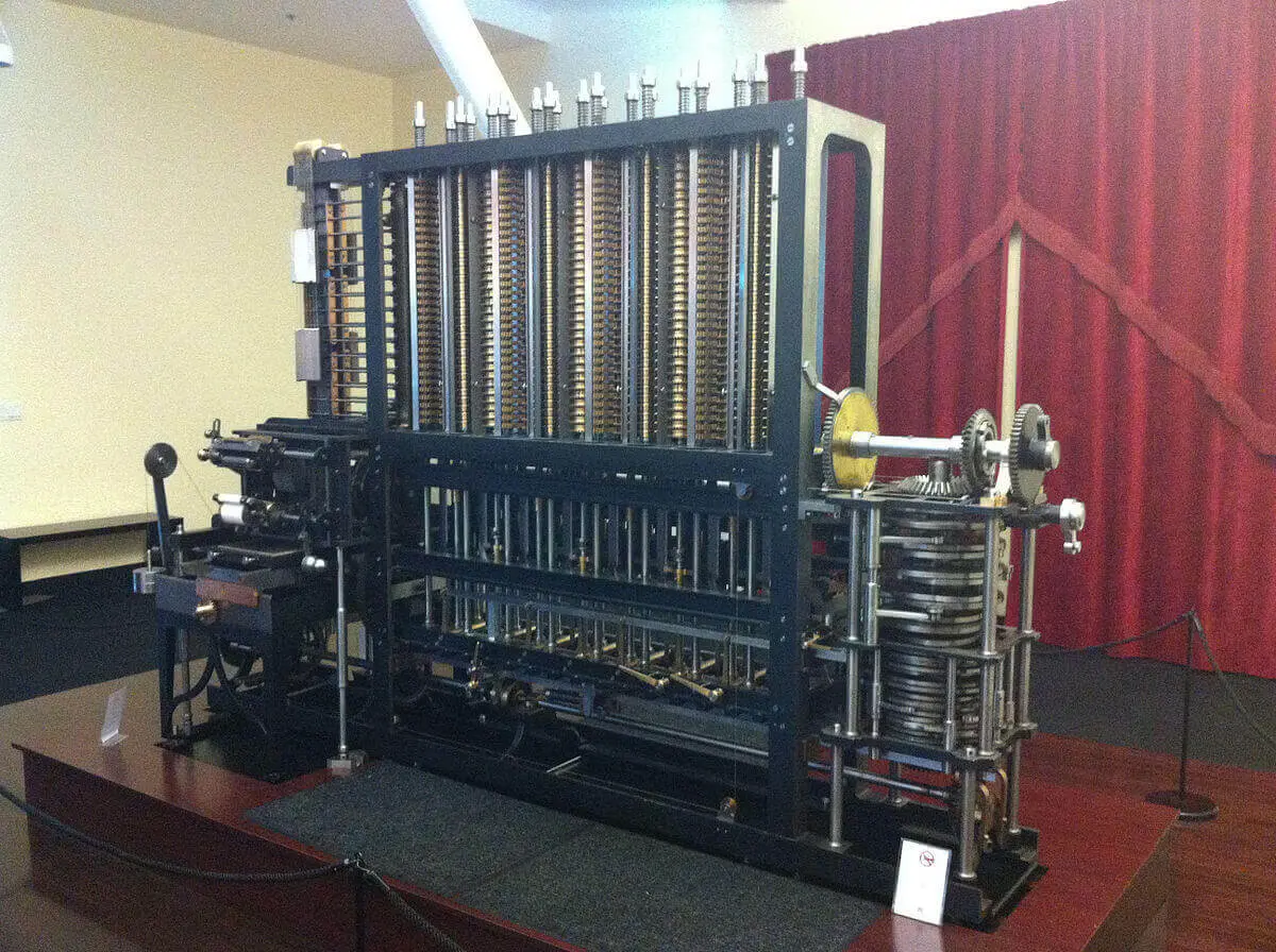 Who invented computers- 1200px-Charles Babbage Difference Engine No. 2 Computer History Museum in Mountian View California