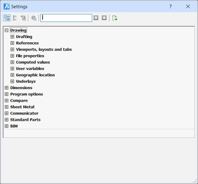 Changing the Environment - Customizing BricsCAD<sup>®</sup> -settings-3