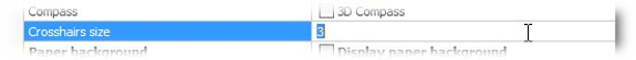 Changing the Environment - Customizing BricsCAD<sup>®</sup> -crosshair size