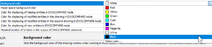 Changing the Environment - Customizing BricsCAD<sup>®</sup> -paper space background