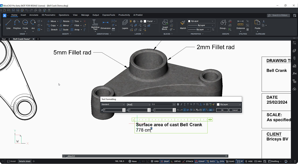 BricsCAD V25.2 MTEXT (SUPERSCRIPT-SUBSCRIPT)