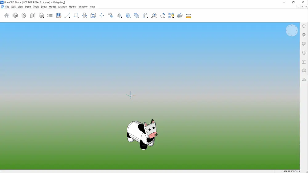 Arrays in BricsCAD Shape - 3D array