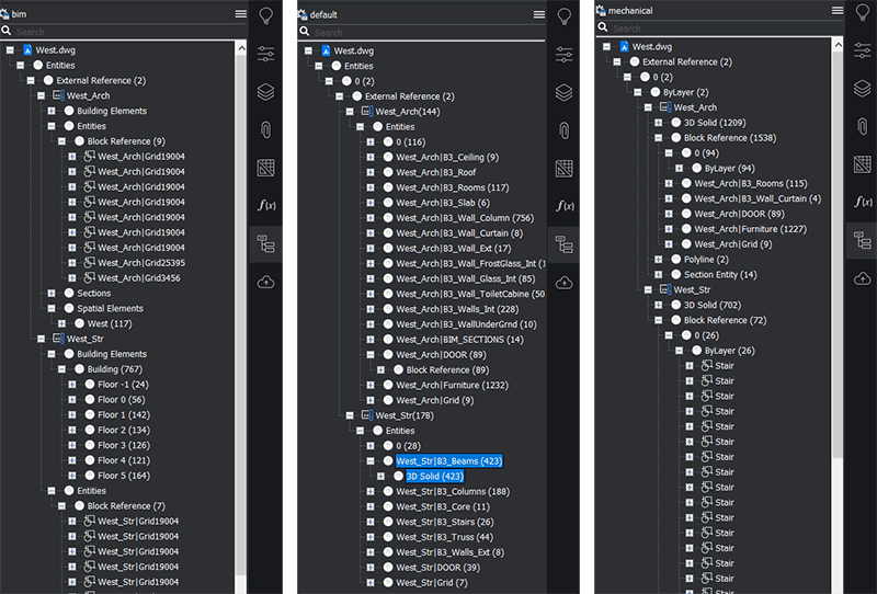 The Structure Browser - Tuesday Tips- bim mechanical defualt