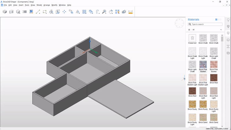 What’s new for BricsCAD Shape- matterials