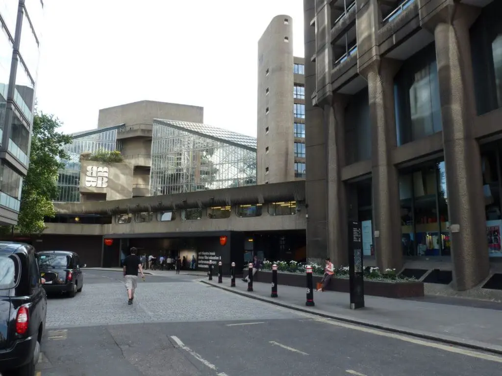 Ugly Buildings - Architecture We Love to Hate- Silk Street view south to Barbican Centre entrance 01-1024x768