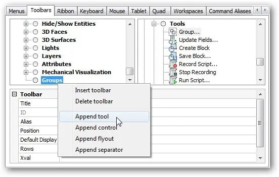 Customize Toolbars and Button Icons - 14