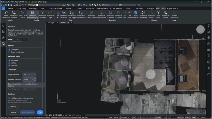 Continue drafting your Scan-to-Plan with AI-driven tools