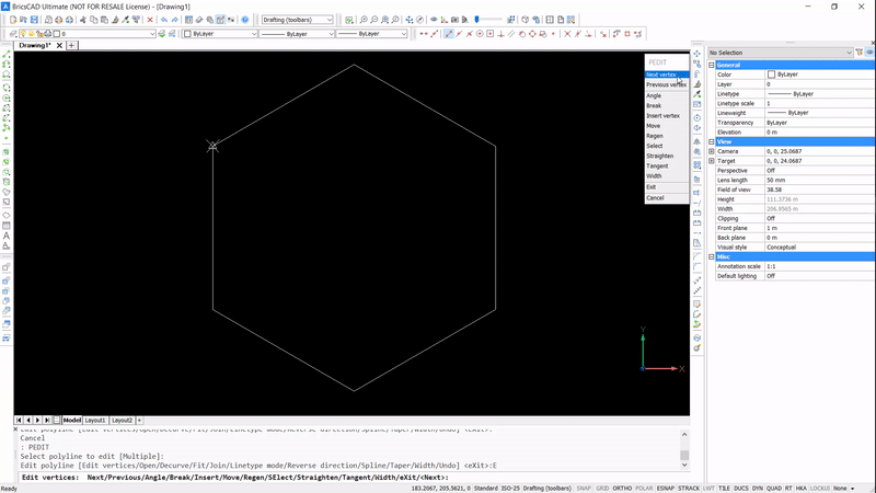 Tuesday Tips 11 - ways to draw a square in BricsCAD- polygon to square