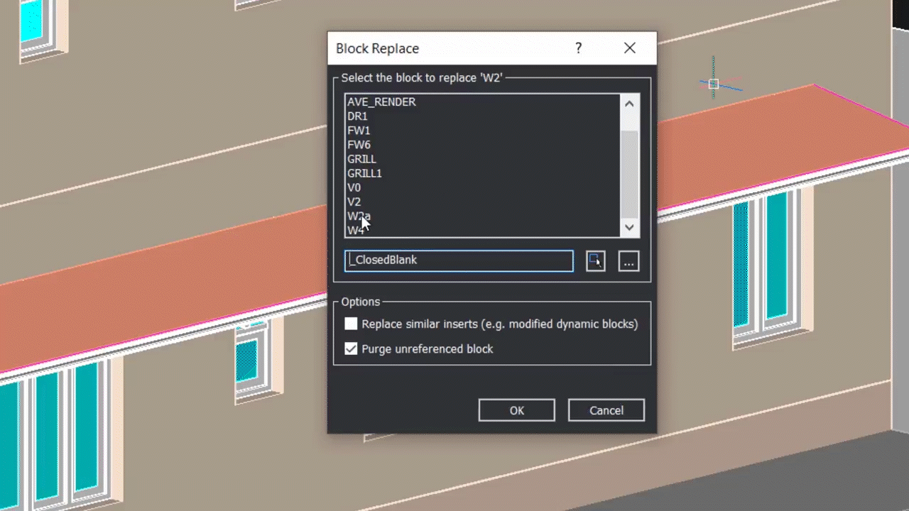 The Block Replace Command in BricsCAD v22 0,50-0,58