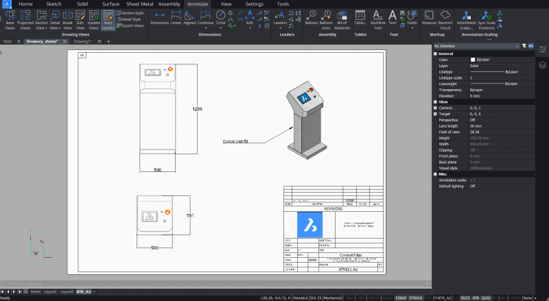 Viewports - Paper Space in BricsCAD- paperspace extra-stuff-800x439