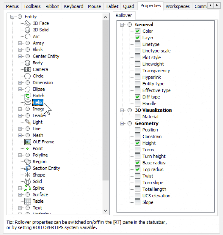 Rollover Properties - Customizing BricsCAD<sup>®</sup> - P14- 9-768x812