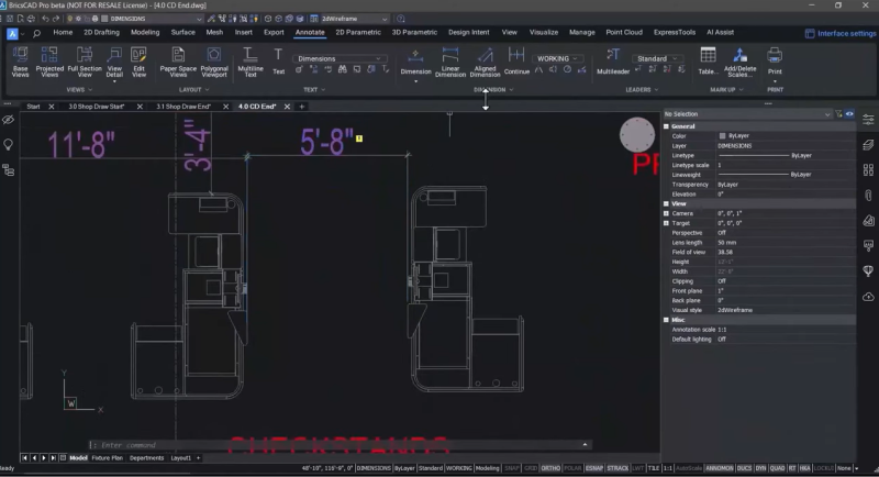 Anomomonitor en BricsCAD V24