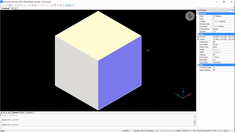 Tuesday Tips 11 - ways to draw a square in BricsCAD- extract edges