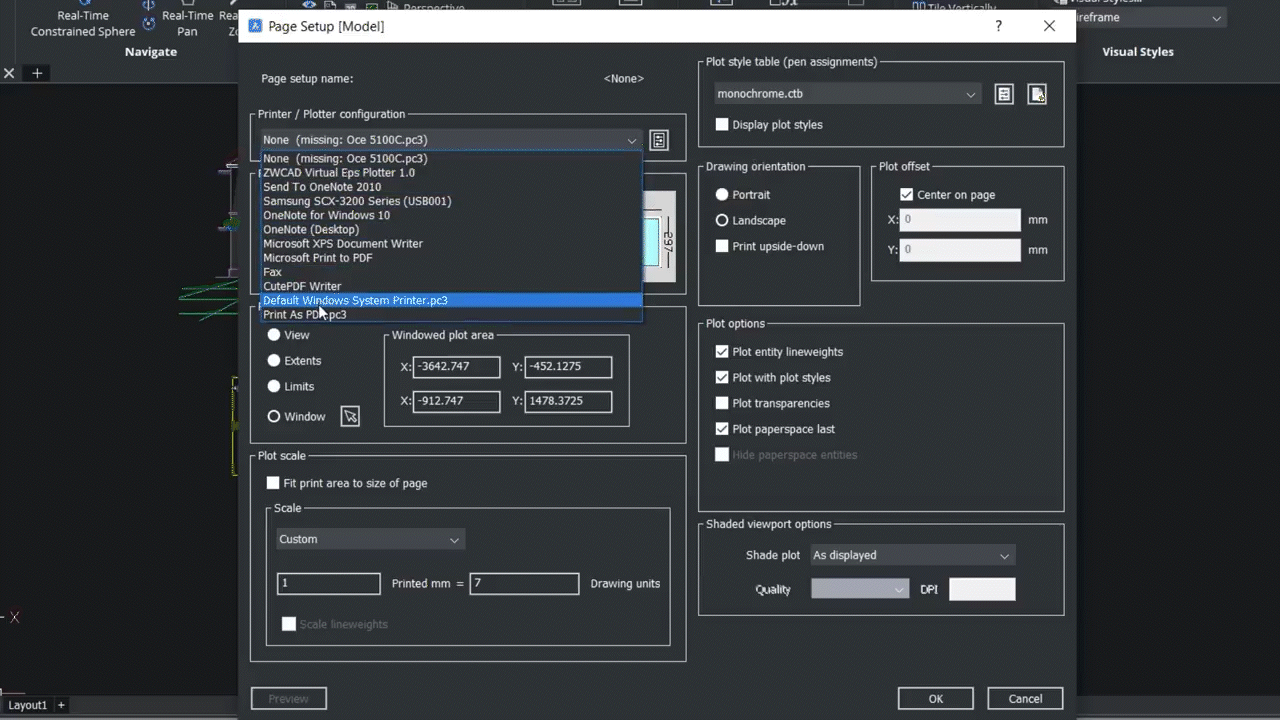 Printing 2D drawings and 3D models in BricsCAD 0.47-0.52