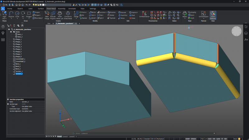 What-s New for BricsCAD Mechanical V21- Automatic-junction-creation-800x450