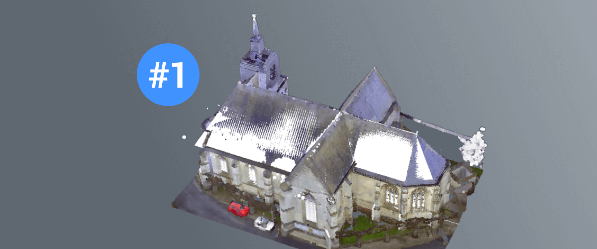 Point Cloud to a BIM Model - Modeling a Church - 1 The Outside