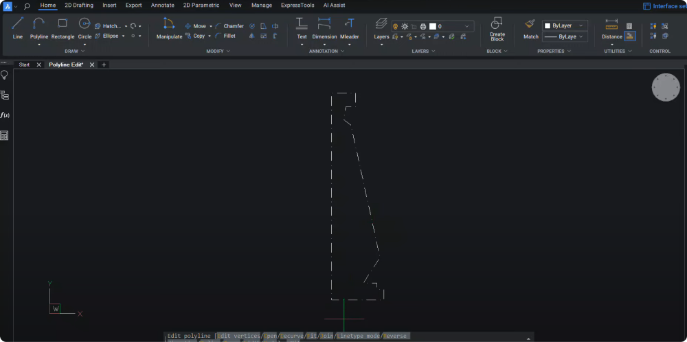 Dashes Dots polyline