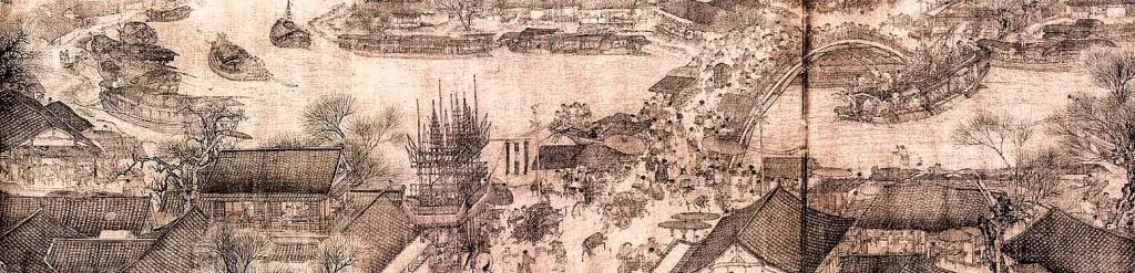 What is Isometric Drawing- Along-the-River-During-the-Qingming-Festival-Zhang-Zeduan-1085–1145-1024x247
