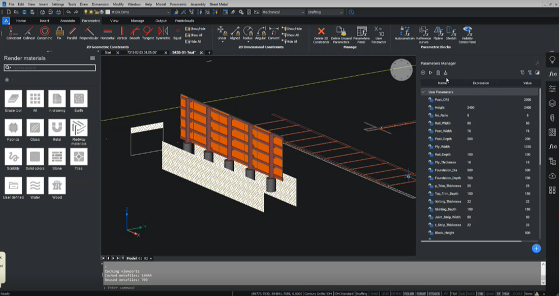 BricsCAD Parametric Manager Panel increases CAD productivity