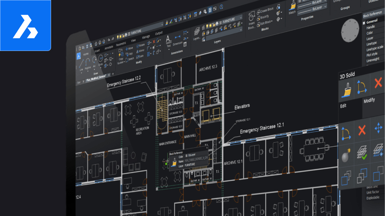 2D CAD代替ソフト-BricsCAD® Lite
