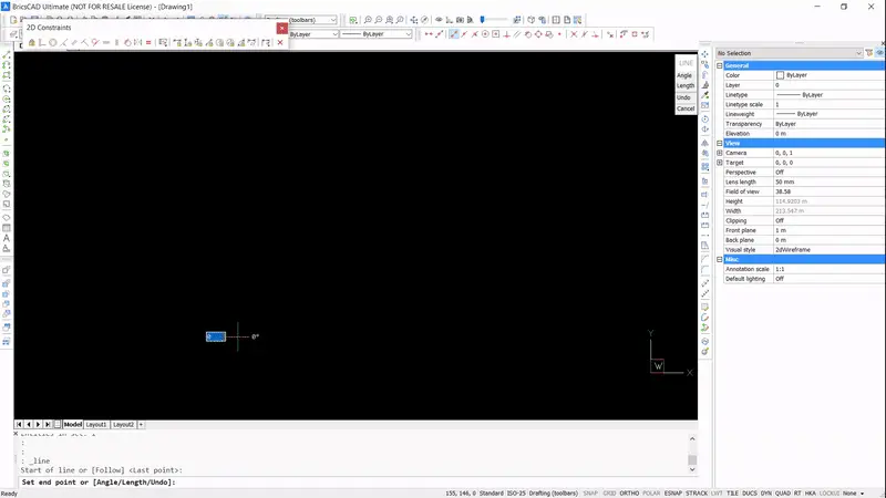 Tuesday Tips 11 - ways to draw a square in BricsCAD- lines