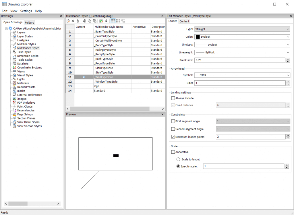 Tuesday Tips - BIMtags- wallStyle type-1024x747
