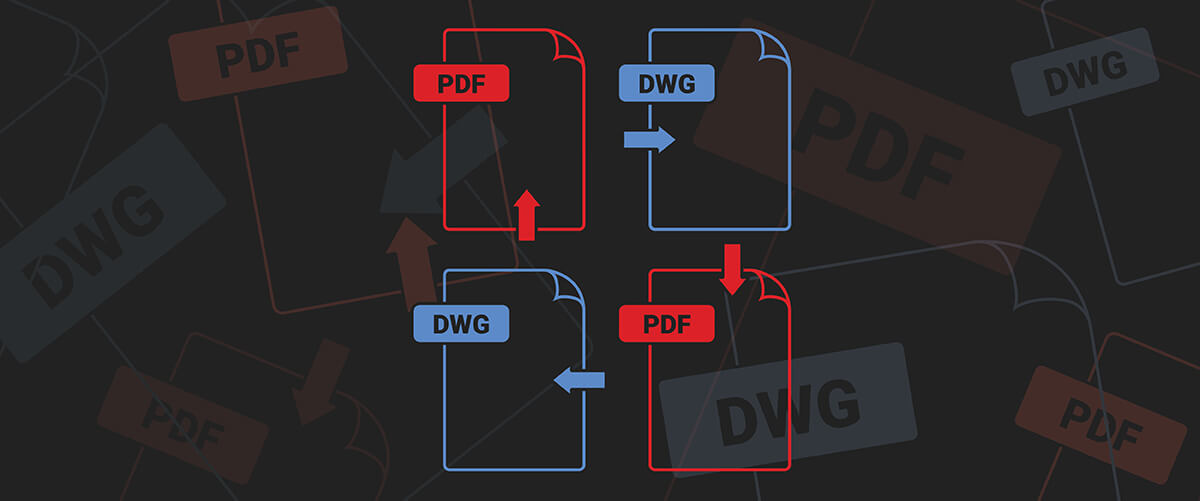 Convert between PDF and .dwg in BricsCAD