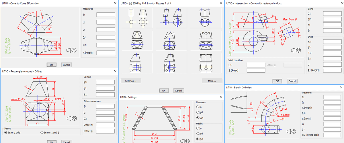 Unfolded Sheet Metal with LITIO