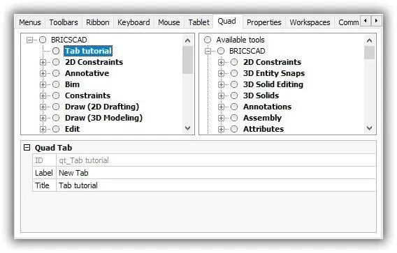 Absolutely Everything You Need to Know About The Quad - Customizing BricsCAD<sup>®</sup> - 13- 24-1