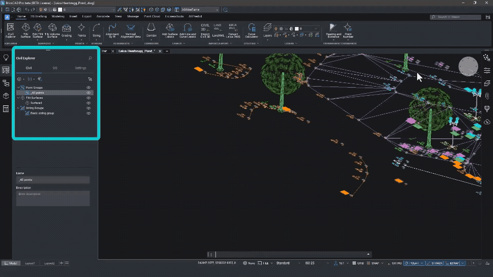 Get Up to Speed: What You’re Missing by Sticking with BricsCAD V24 - Leica to BricsCAD Gif