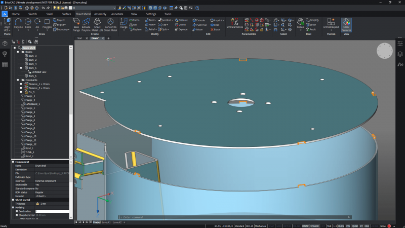 What-s New for BricsCAD Mechanical V21- Tabs-and-slots-for-lofted-bends-800x450