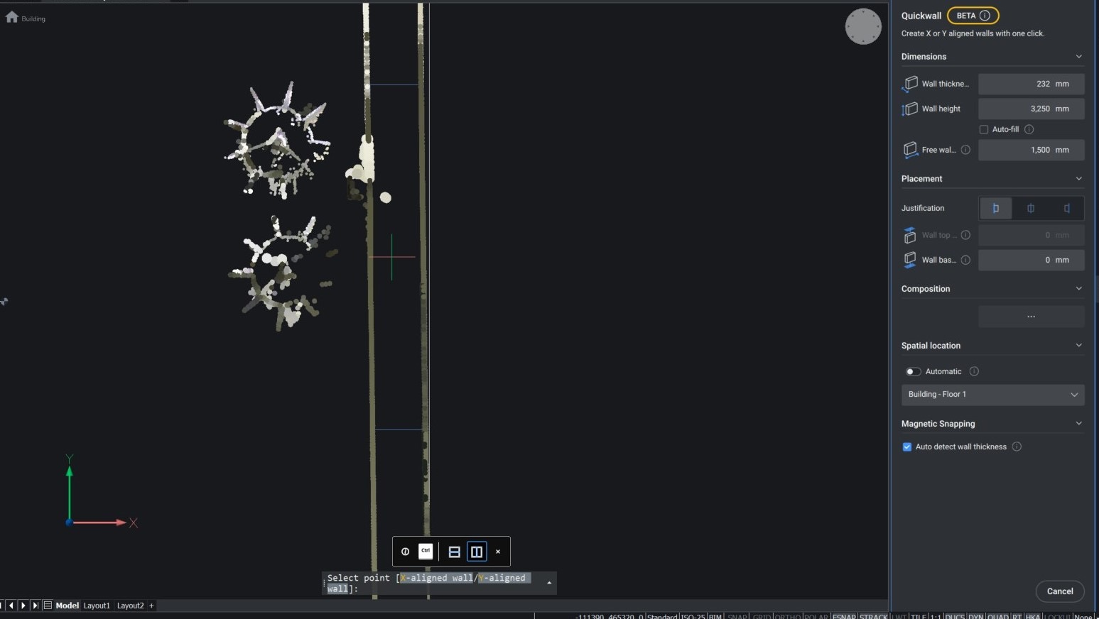 Quicwall detect point cloud Quicwall detect point cloud
