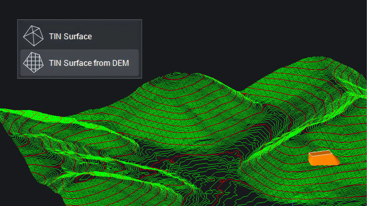 Import and export DEM data for creating grid surfaces