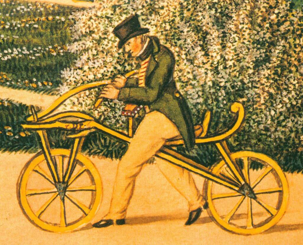 First bike online invented