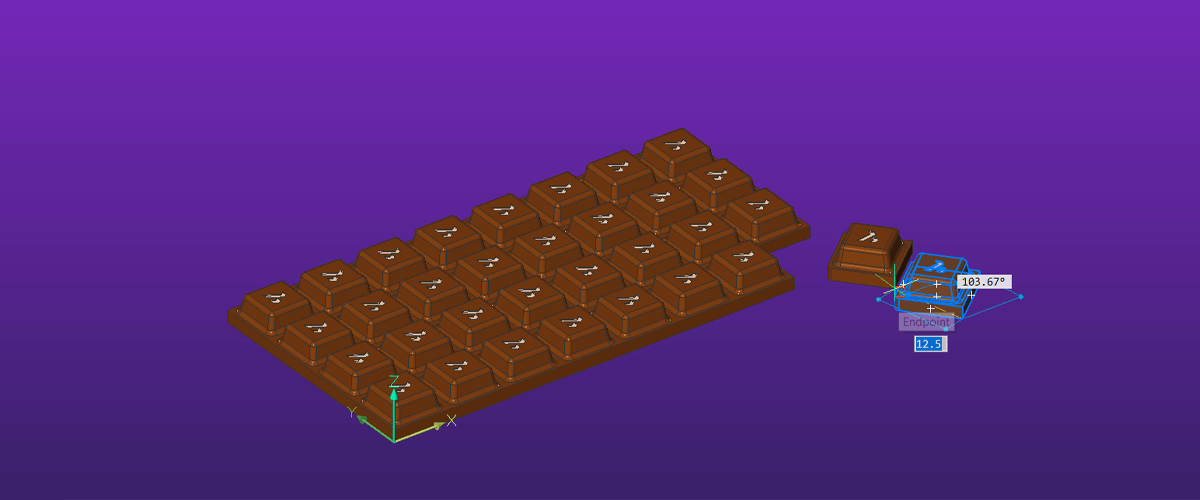 3D Model a Bar of Chocolate - Easy Builds