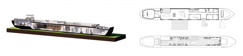 Land bound boat homes for sustainable housing- layout-1024x238