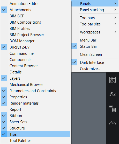 Tuesday Tips - The BricsCAD<sup>®</sup> Hotkey Assistant & Tips Panel- turn-it-on