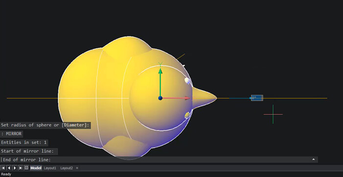 How to Model a 3D Chick – Easy Builds- 30 mirror