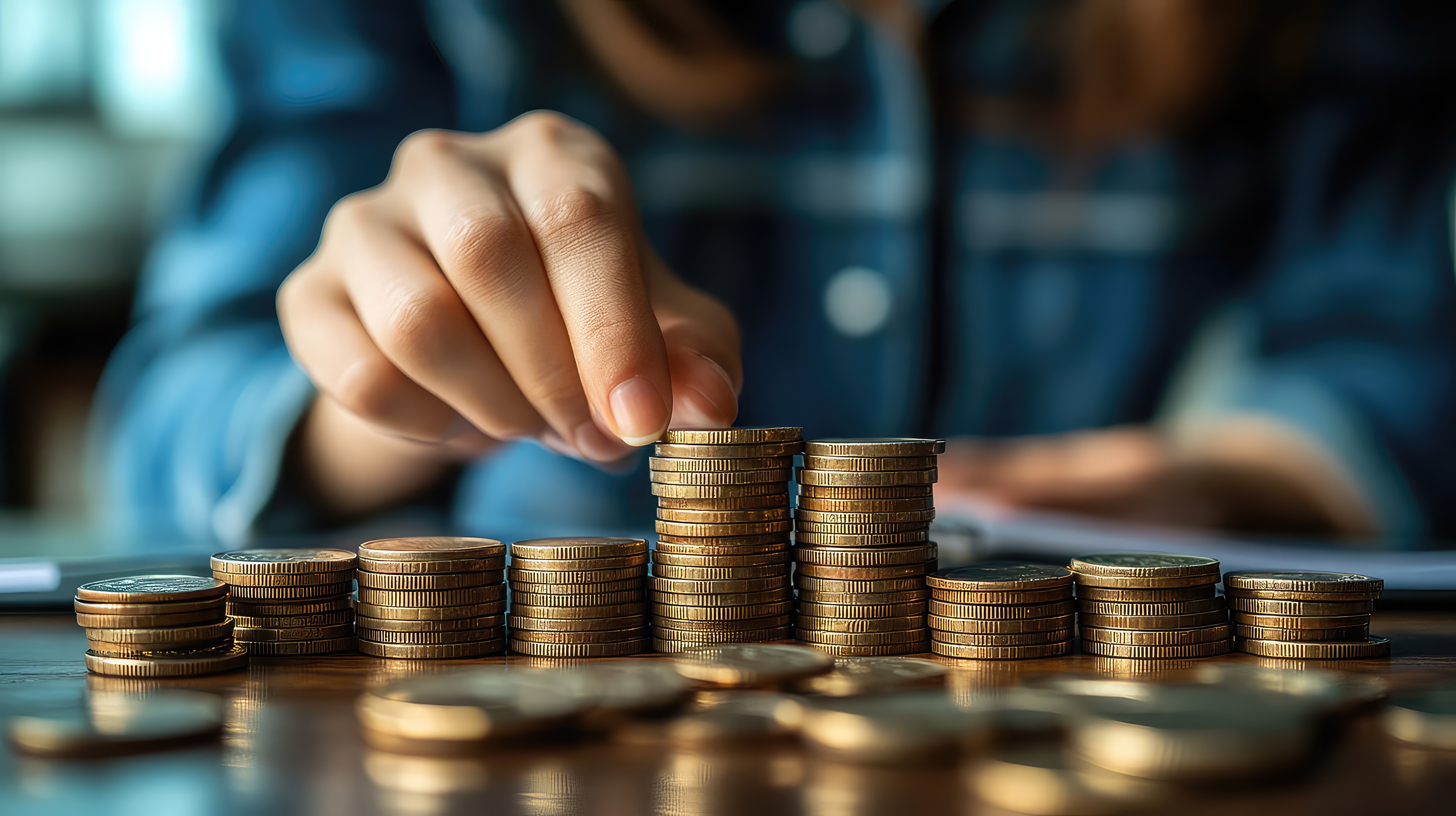 Stacking coins