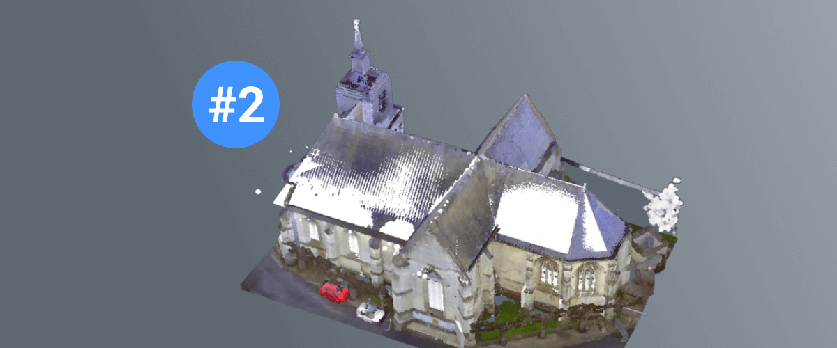Point Cloud to a BIM Model - Modeling a Church - 2 Windows and Towers
