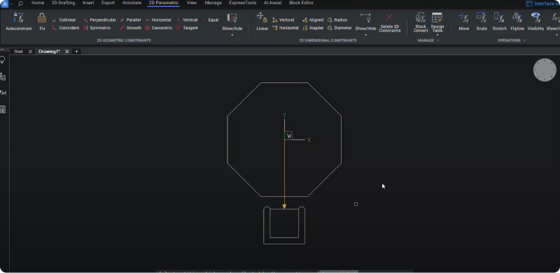 Parametric Move BricsCAD