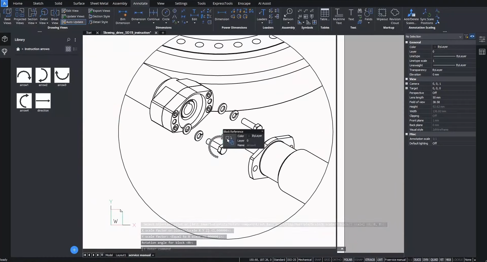 Extract drawing BricsCAD Mechanical V23.2 New Features 