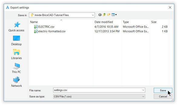 Adjusting BricsCAD’s Settings - Customizing BricsCAD<sup>®</sup> -exporting variables