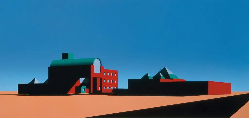 Arata Isozaki - A life-s work- 16-Silkscreen1-the-Museum-of-Contemporary-Art-Los-Angeles-1986-1024x486