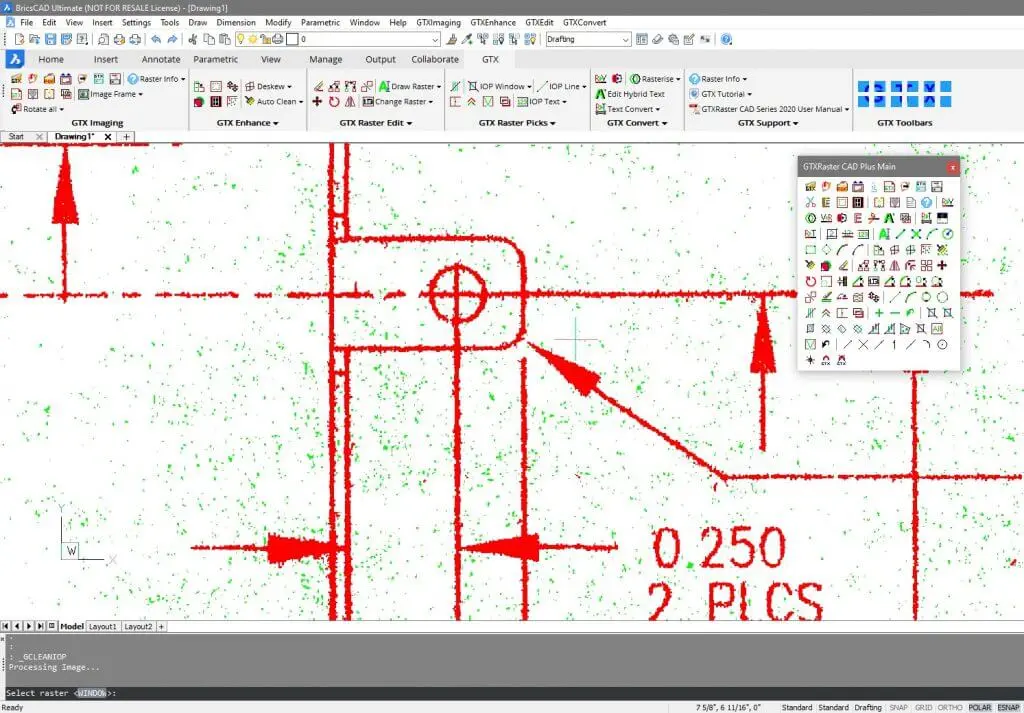 From Raster - to CAD - to Digital- BricsCAD-and-GTX17196-1024x713