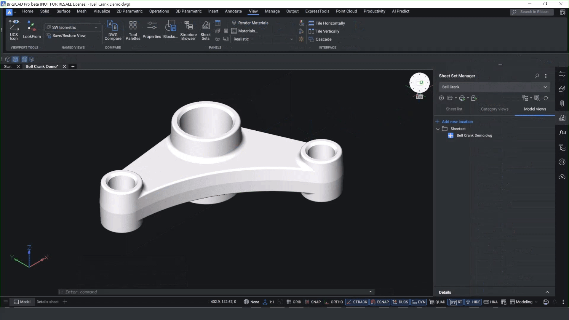 Sheet Set Manager BricsCAD V25.2